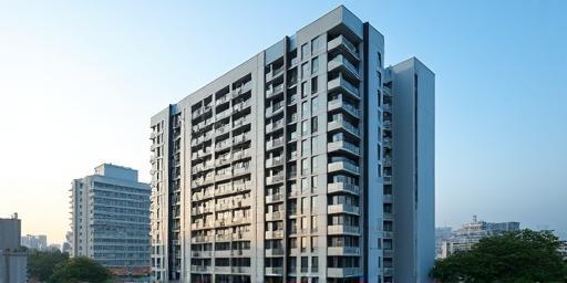 Modern apartment building in Tokyo