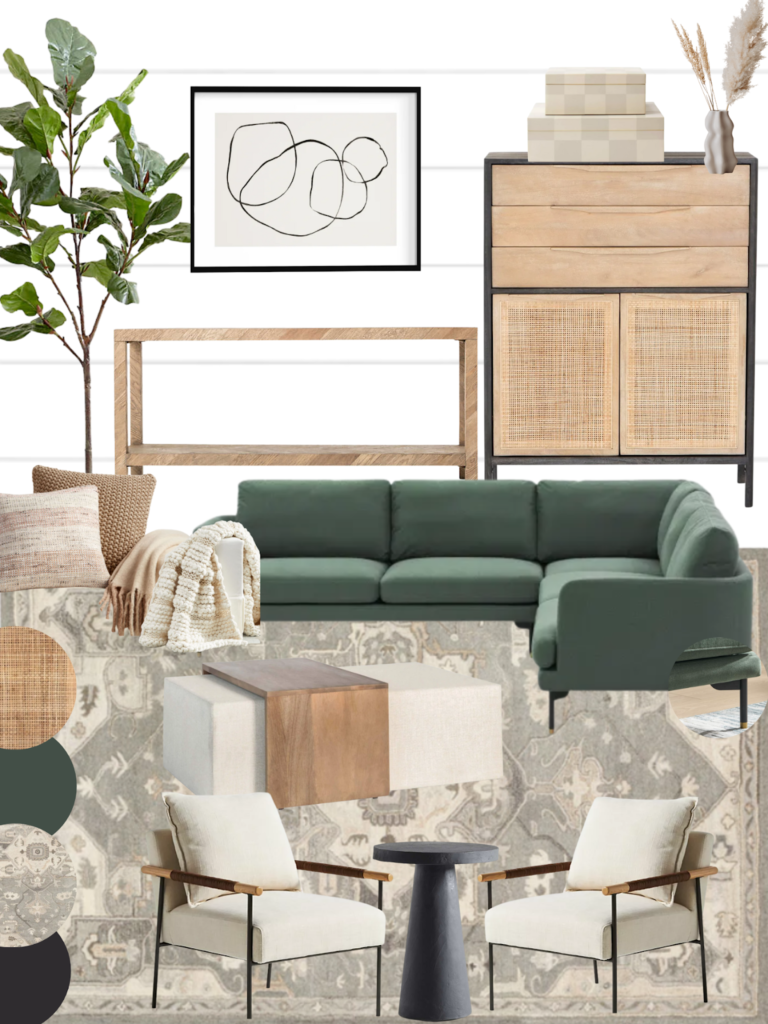 Modern Living room Mood board